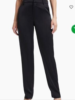 Good American Black Straight Leg Trousers - Smooth Finish